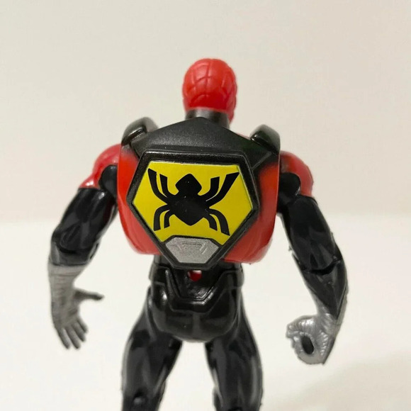 Vtg 1996 Toy Biz Techno  Wars Radioactive Spider Armor Spider Man Action Figure - Picture 8 of 16